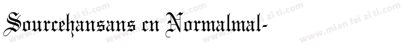 Sourcehansans cn Normalmal字体转换